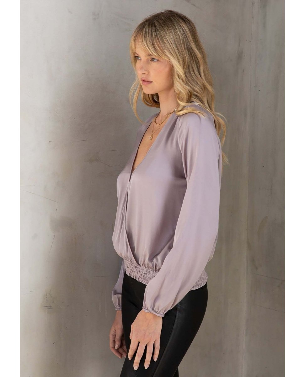 Etienne Surplice Top Lilac - miamidrugpossession