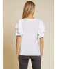 Etta Ruffle Sleeve Tee White - clearpathherbicide