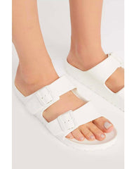 Eva Arizona Sandals White - PINK ARROWS