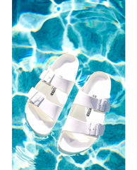 Eva Arizona Sandals White - PINK ARROWS