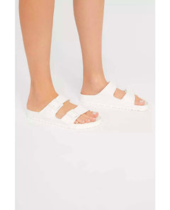 Eva Arizona Sandals White - miamidrugpossession