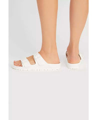 Eva Arizona Sandals White - PINK ARROWS