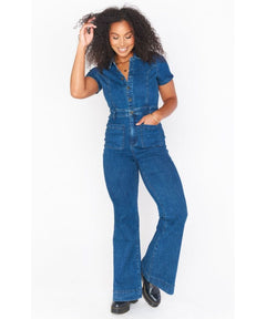 Everhart Jumpsuit Lunar Blue - PINK ARROWS