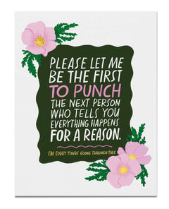 Everything Happens For A Reason Empathy Card - miamidrugpossession