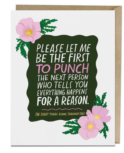 Everything Happens For A Reason Empathy Card - miamidrugpossession