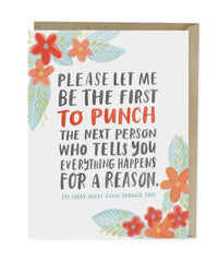 Everything Happens for a Reason Empathy Card - PINK ARROWS