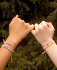 Evil Eye Beaded Friendship Bracelet Assorted - PINK ARROWS