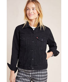 Ex - Boyfriend Trucker Jacket Forever Black - clearpathherbicide