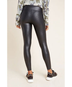 Faux Leather Quilted Legging Black - PINK ARROWS