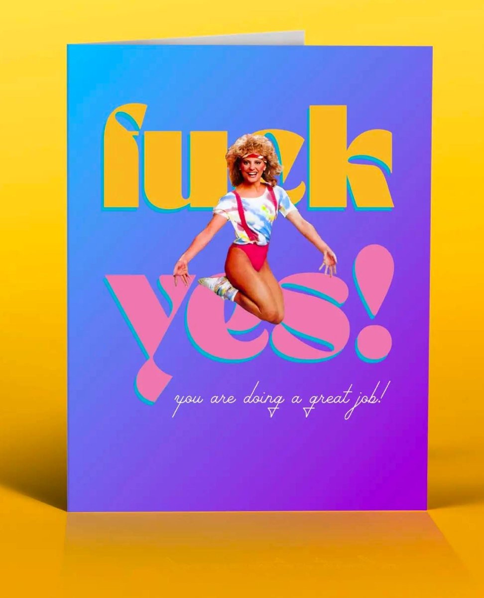 F*ck Yes Card - PINK ARROWS