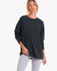 Feather Tee Long Sleeve Washed Black - clearpathherbicide