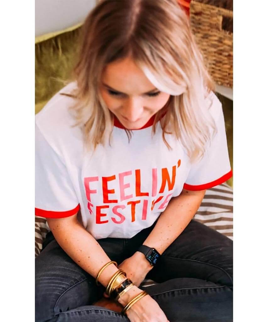 Feelin' Festive Ringer Tee - clearpathherbicide