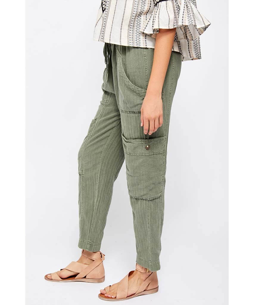 Feelin' Good Utility Pull On Pant Eden - miamidrugpossession