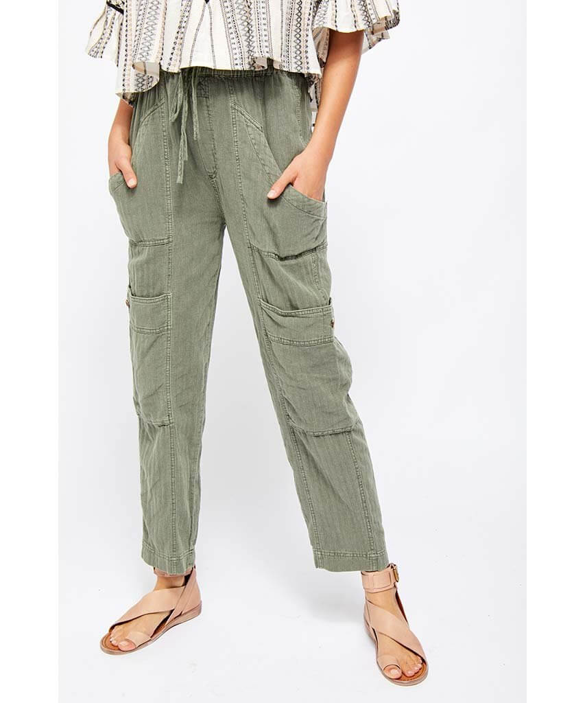 Feelin' Good Utility Pull On Pant Eden - miamidrugpossession