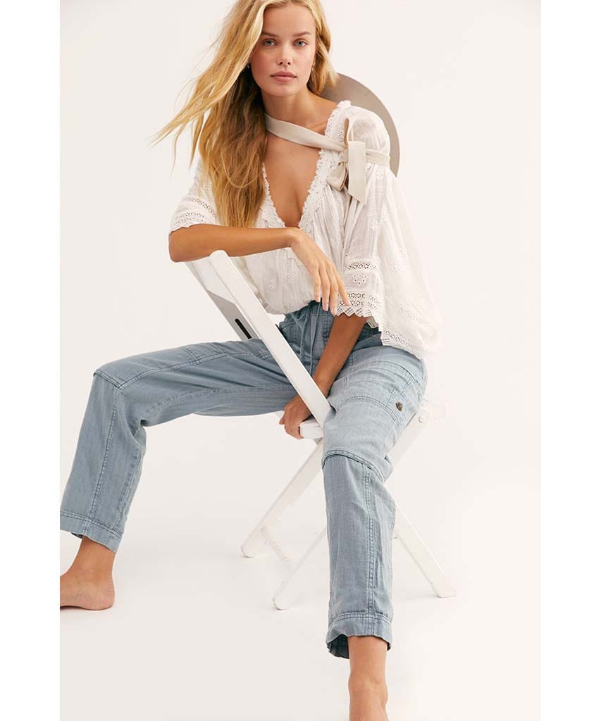 Feelin' Good Utility Pull On Pant Sea Spray - miamidrugpossession