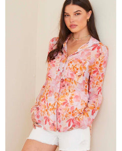 Fiesta Floral Button Down Top - clearpathherbicide