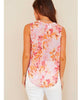 Fiesta Floral Sleevless Top - PINK ARROWS