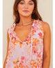 Fiesta Floral Sleevless Top - PINK ARROWS