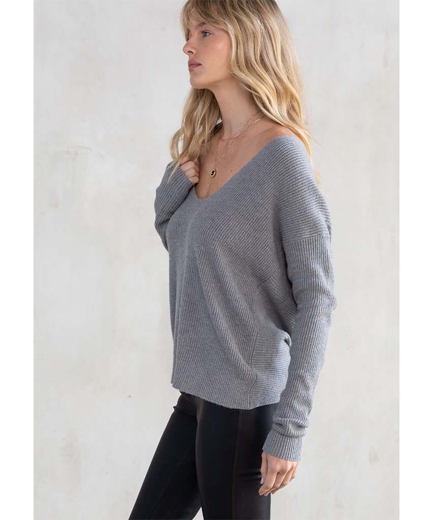 Find Your Bliss Twist Back Pullover - clearpathherbicide