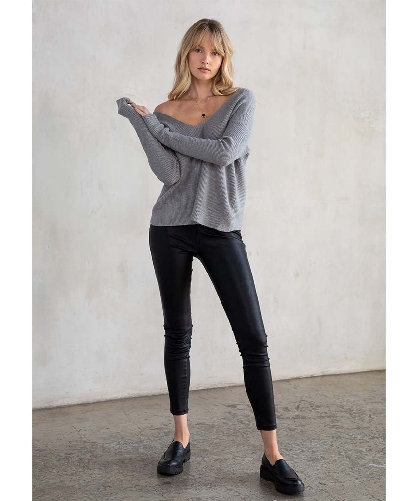 Find Your Bliss Twist Back Pullover - miamidrugpossession