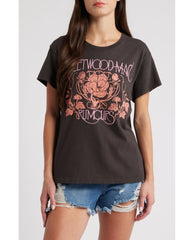 Fleetwood Mac Floral Tour Tee Black - PINK ARROWS