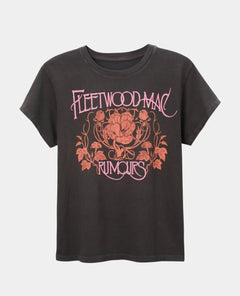 Fleetwood Mac Floral Tour Tee Black - clearpathherbicide