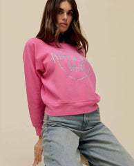 Fleetwood Mac Pink Sweatshirt - PINK ARROWS