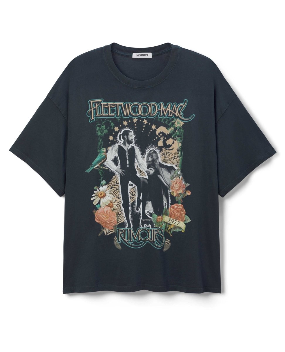 Fleetwood Mac Rumours One Size Tee Black - miamidrugpossession