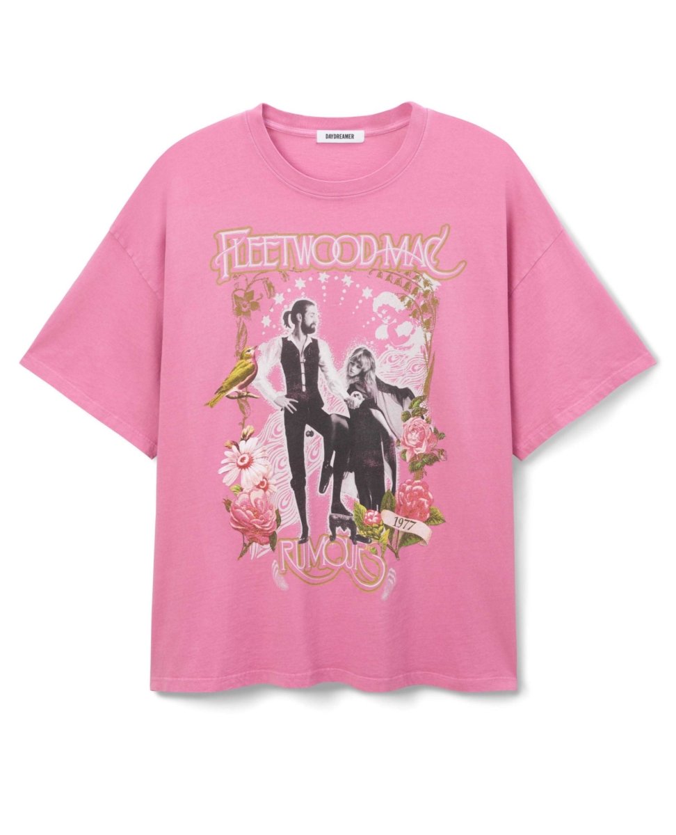 Fleetwood Mac Rumours One Size Tee Pink - miamidrugpossession