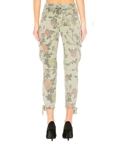 Floral Printed Cargo Pant - PINK ARROWS