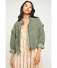 Florence Bomber Jacket Olive Smoke - clearpathherbicide