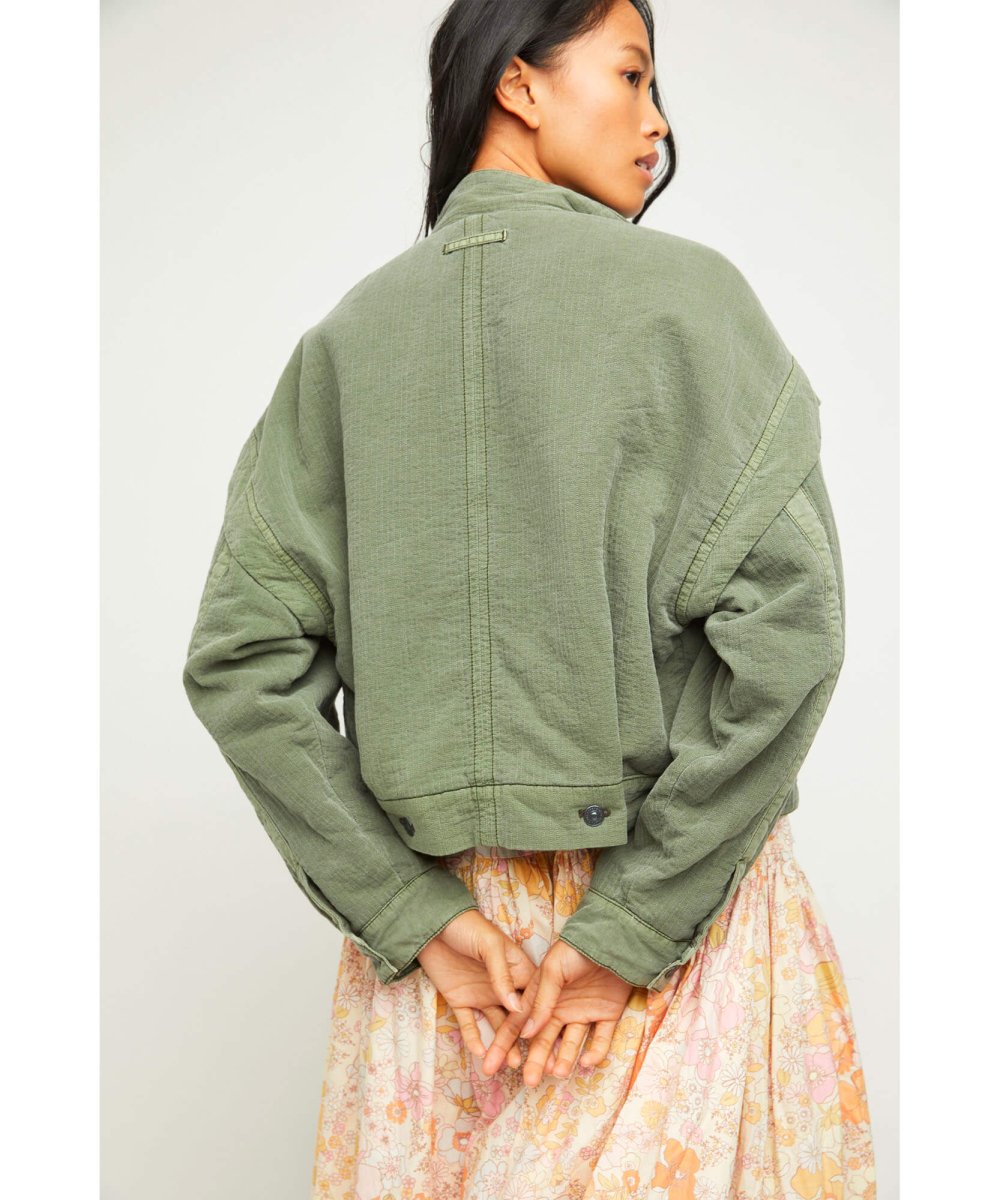 Florence Bomber Jacket Olive Smoke - clearpathherbicide