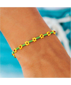 Flower Seed Bead Bracelet - clearpathherbicide