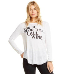 For A Good Time Wine Long Sleeve - PINK ARROWS