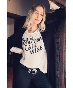 For A Good Time Wine Long Sleeve - miamidrugpossession