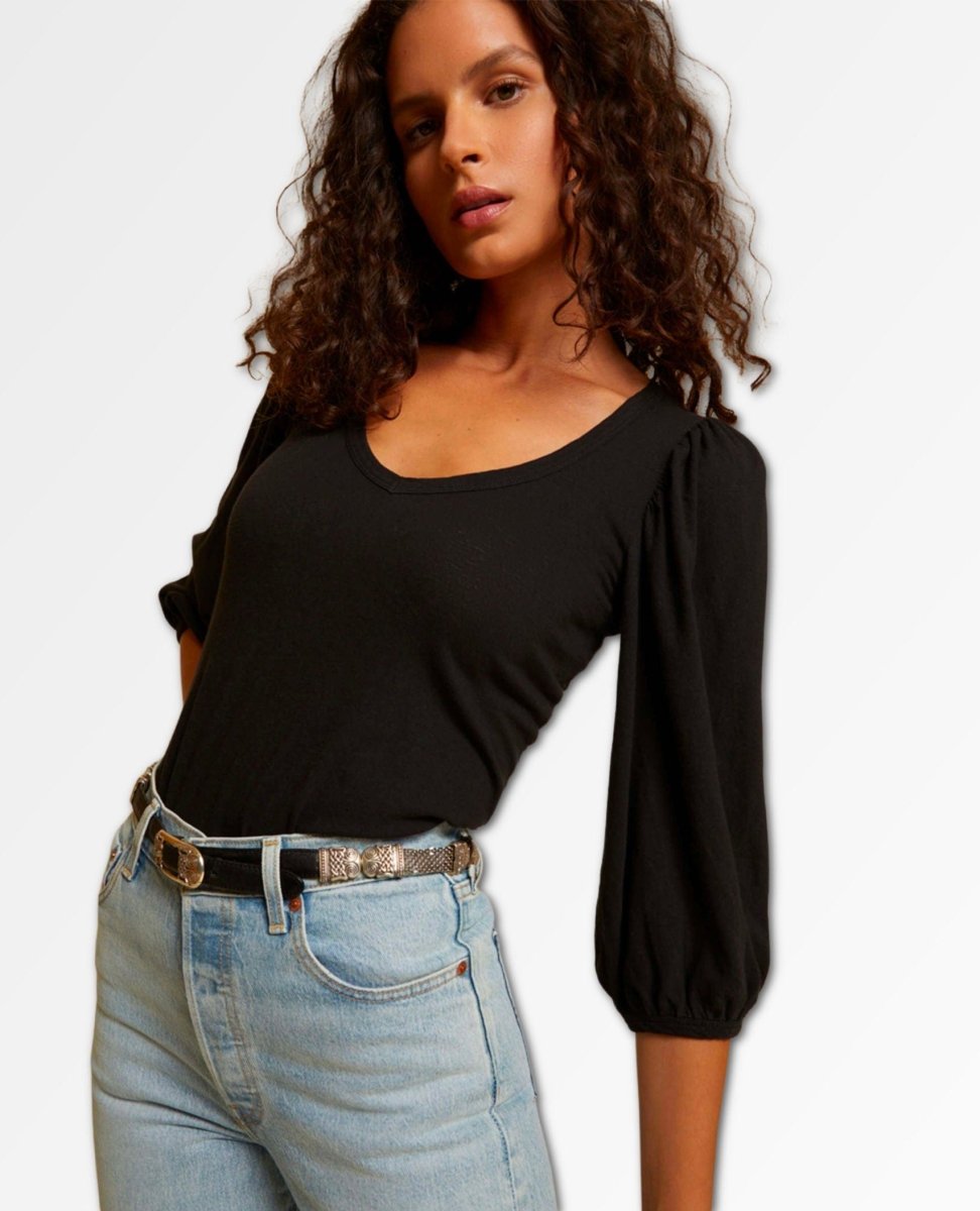 Francesca Blouse Black - miamidrugpossession