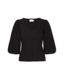 Francesca Blouse Black - miamidrugpossession