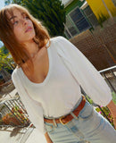 Francesca Blouse White - miamidrugpossession