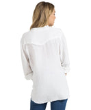 Fray Button Down, White - clearpathherbicide