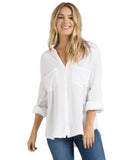 Fray Button Down, White - clearpathherbicide