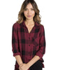 Fray Hem Button Down, Spiced Wine - clearpathherbicide