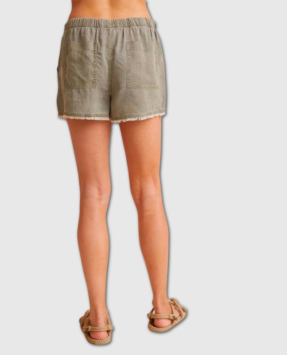 Fray Hem Pocket Short Soft Army - clearpathherbicide