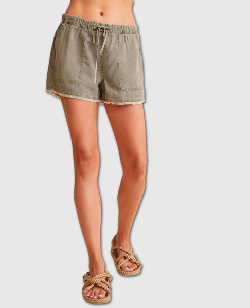 Fray Hem Pocket Short Soft Army - clearpathherbicide