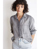 Fray Shirt Tail Button Down Grey - clearpathherbicide