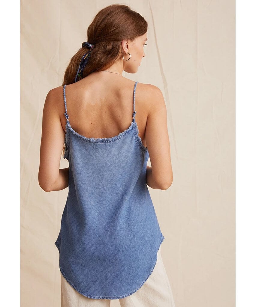 Frayed Cami Medium Ombre Wash - miamidrugpossession