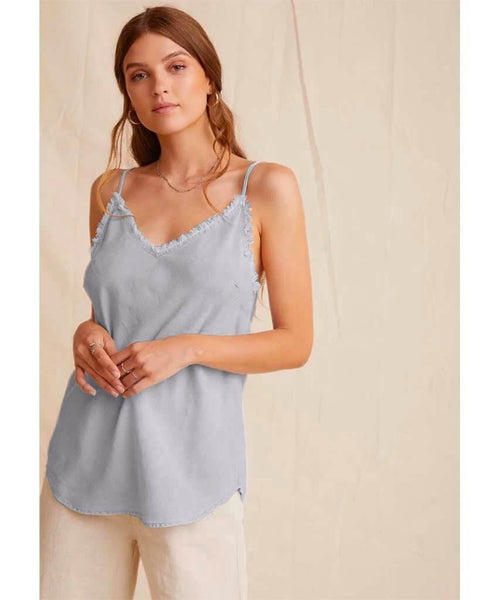 Frayed Cami Silver - miamidrugpossession