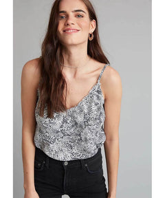 Frayed Cami Snake Print Moonstone - clearpathherbicide