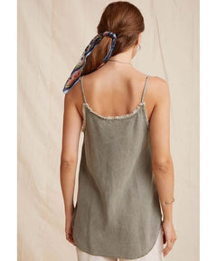 Frayed Cami Soft Army - clearpathherbicide