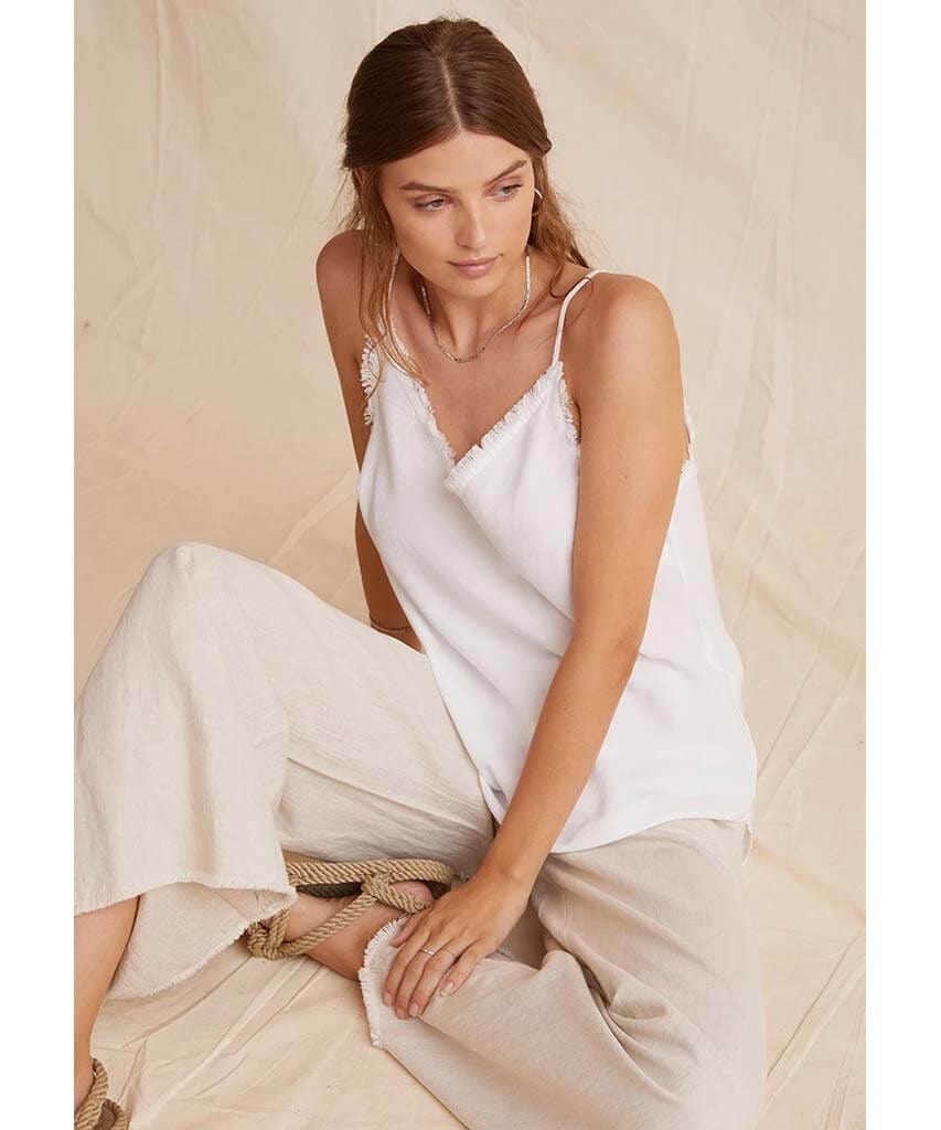 Frayed Cami White - clearpathherbicide