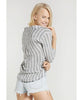 Frayed Hem Button Down Stripe - clearpathherbicide